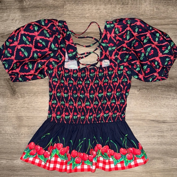 Damson Madder Allegra Puff Sleeve Blouse organic cotton - Picture 10 of 16